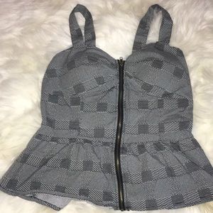 Black and white shirt